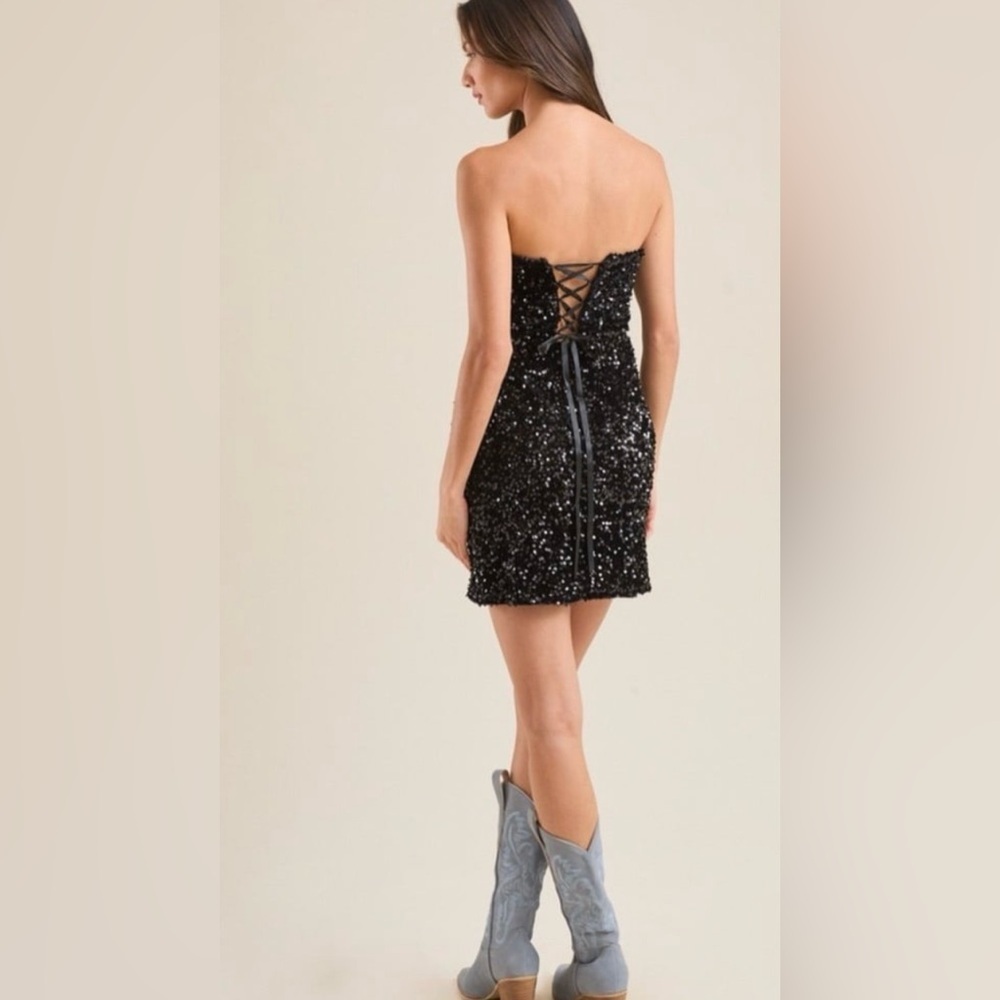Vivian Sequin Dress SZ XS - Picture 2 of 9